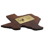 Jacky Cupit's 1983 Texas Hall Of Fame Award Plaque
