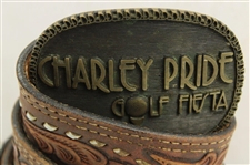 Jacky Cupit's Charley Pride Golf Fiesta Tournament Contestant Belt by Award Design Metals