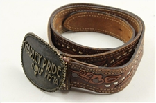 Jacky Cupit's Charley Pride Golf Fiesta Tournament Contestant Belt by Award Design Metals