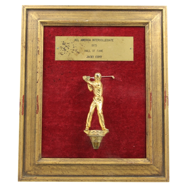 Jacky Cupits 1975 All America Intercollegiate Hall Of Fame Award