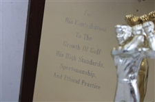 Jacky Cupit's 1975 Award For Contribution To The Growth Of Golf Longview Chamber Of Commerce 