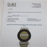 Jacky Cupit's 1969 PGA Championship at NCR Contestant Badge - Ray Floyd Winner