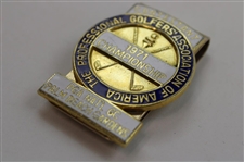 Jacky Cupit's 1971 PGA Championship at PGA National GC Contestant Badge/Clip - Jack Nicklaus Winner