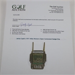 Jacky Cupit's 1971 WGA Western Open Contestant Badge/Clip