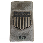 Jacky Cupits 1978 PGA Tournament Players Division Sterling Silver Member Money Clip