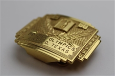 Champion Jacky Cupit's 1960 Border Olympics University Golf Gold Tone Belt Buckle