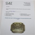 Champion Jacky Cupit's 1960 Border Olympics University Golf Gold Tone Belt Buckle