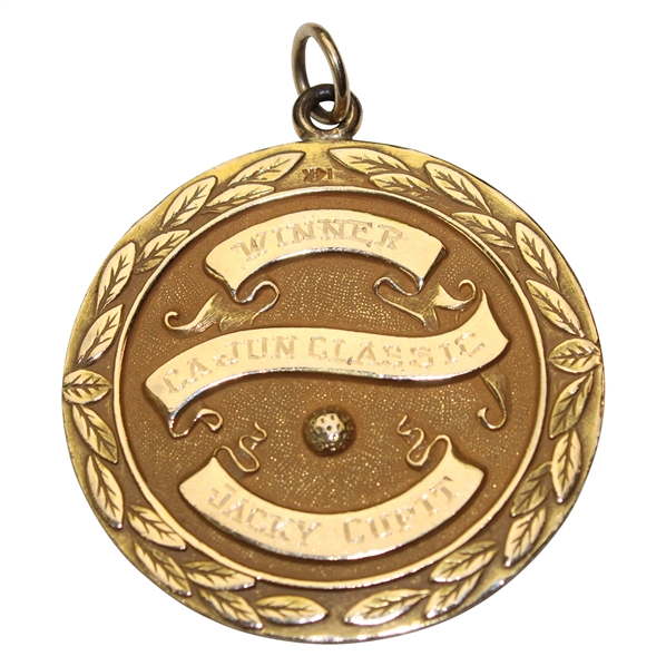 Champion Jacky Cupits 1966 Cajun Classic 10k Gold Winners Medal