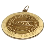 Champion Jacky Cupit's 1964 Tucson Open Invitational 10k Gold Winners Medal
