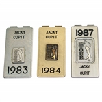 Jacky Cupits 1983, 1984 & 1987 PGA Tour Member Money Clips