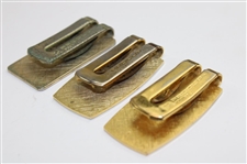 Jacky Cupit's 1998, 1999 & 2000 PGA Tour Member Money Clips