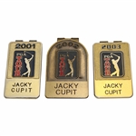 Jacky Cupits 2001, 2002 & 2003 PGA Tour Member Money Clips