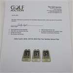 Jacky Cupit's 2018, 2019 & 2020 PGA Tour Member Money Clips