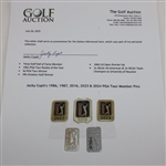 Jacky Cupit's 1986, 1987, 2016, 2023 & 2024 PGA Tour Member Pins