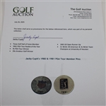 Jacky Cupit's 1980 & 1981 PGA Tour Member Pins