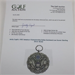 Jacky Cupit's 1957 Amateur Championship Dallas Sectional Low Scorer Sterling Silver Medal