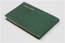 Jacky Cupit's 1967 Masters Tournament Contestant Gift - Address Book w/Jacky Cupit