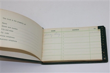 Jacky Cupit's 1967 Masters Tournament Contestant Gift - Address Book w/Jacky Cupit