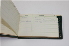 Jacky Cupit's 1967 Masters Tournament Contestant Gift - Address Book w/Jacky Cupit