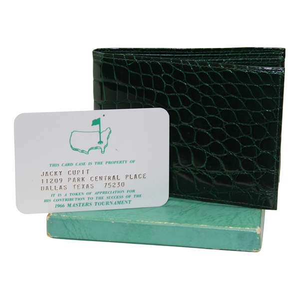 Jacky Cupits 1966 Masters Alligator Skin Wallet with Identification Card Jacky Cupit