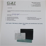 Jacky Cupit's 1966 Masters Alligator Skin Wallet with Identification Card Jacky Cupit