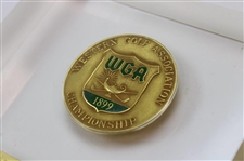 Jacky Cupit's 1962 Western Open at Medinah Winner Medal in Lucite Trophy
