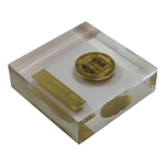 Jacky Cupit's 1962 Western Open at Medinah Winner Medal in Lucite Trophy