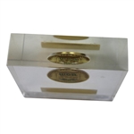 Jacky Cupit's 1962 Western Open at Medinah Winner Medal in Lucite Trophy