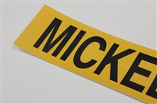 2013 Open Champion Phil Mickelson 2018 The Open Championship Course Used Walking Scoreboard Nameplate