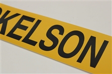 2013 Open Champion Phil Mickelson 2018 The Open Championship Course Used Walking Scoreboard Nameplate