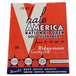 1942 Hale America National Open at Ridgemoor CC Program - Ben Hogan Winner