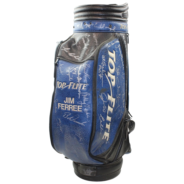 Jim Ferrees Personal Golf Bag Signed by Field Including Gary Player & Gene Littler JSA ALOA