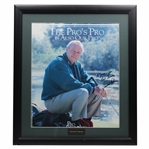 Arnold Palmer Signed & Personalized The Pros Pro Is Also Our Pro Poster - Framed w/Nameplate JSA ALOA