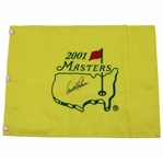 Arnold Palmer Signed 2001 Masters Tournament Embroidered Flag JSA ALOA