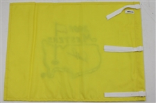 Arnold Palmer Signed 2001 Masters Tournament Embroidered Flag JSA ALOA