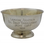 Jacky Cupits 1956 Oil Belt Tournament Leading Amateur Sterling Silver Trophy Bowl