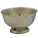 Jacky Cupit's 1956 Oil Belt Tournament Leading Amateur Sterling Silver Trophy Bowl