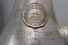 Jacky Cupit's 1960 New Orleans Country Club Invitation Tournament 3Rd Low Medal Teapot Trophy
