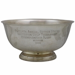 Jacky Cupits 1960 Cotton State Inv. Golf Tournament Championship Sterling Silver Flight Trophy