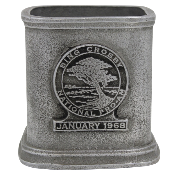 Jacky Cupits 1968 Bing Crosby National Pro-Am Pewter Jack Daniels Cannister