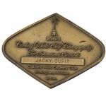 Jacky Cupits 1964 Carling World Golf Championship at Oakland Hills CC Large Bronze Medallion