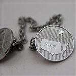 Jacky Cupit's 1962 Masters Tournament Sterling Silver Cufflinks on Chain