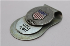 Jacky Cupit's 1980 PGA Tour Shield Money Clip/Badge