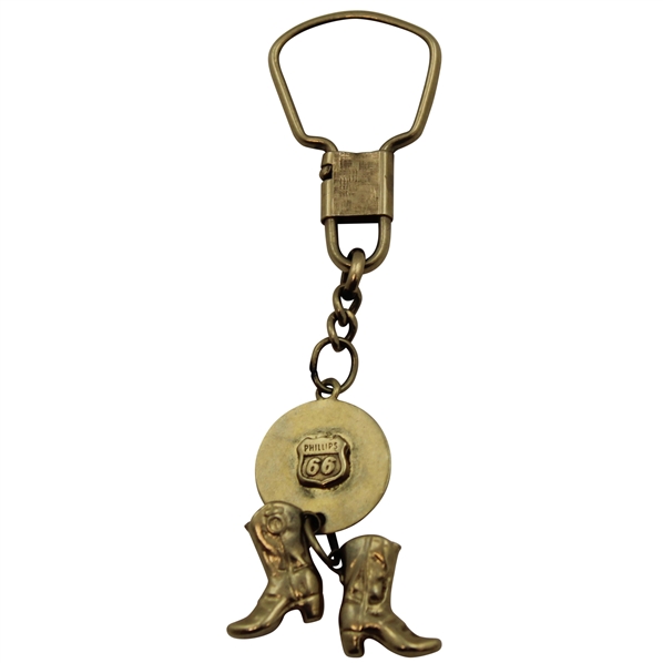Jacky Cupits 14k Gold Route 66 Boots Keychain
