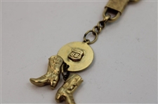 Jacky Cupit's 14k Gold Route 66 Boots Keychain