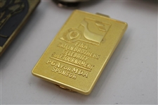 Jacky Cupit's Six (6) Senior Tour Contestant Badge/ Money Clips