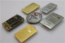 Jacky Cupit's Six (6) Senior Tour Contestant Badge/ Money Clips