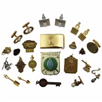 Various Cufflinks, Pins, Belt Buckle & other Golf Theme Items From The Collection of Jacky Cupit