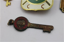 Various Cufflinks, Pins, Belt Buckle & other Golf Theme Items From The Collection of Jacky Cupit