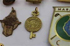 Various Cufflinks, Pins, Belt Buckle & other Golf Theme Items From The Collection of Jacky Cupit